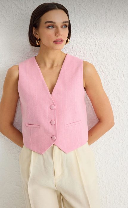 Striped Pink Vest