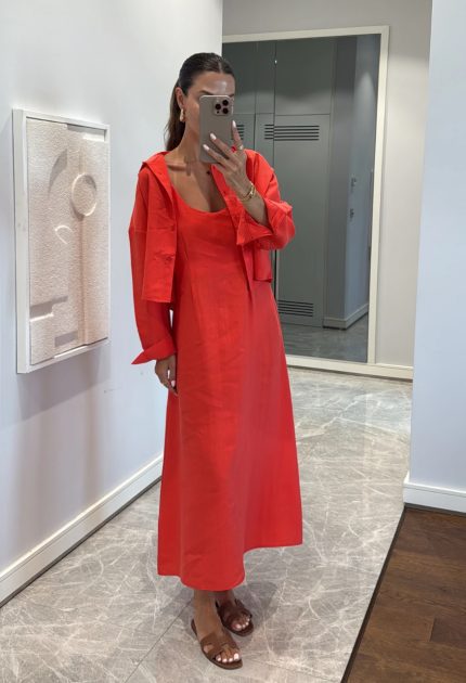 Perry Shirt Dress Two Pieces Set