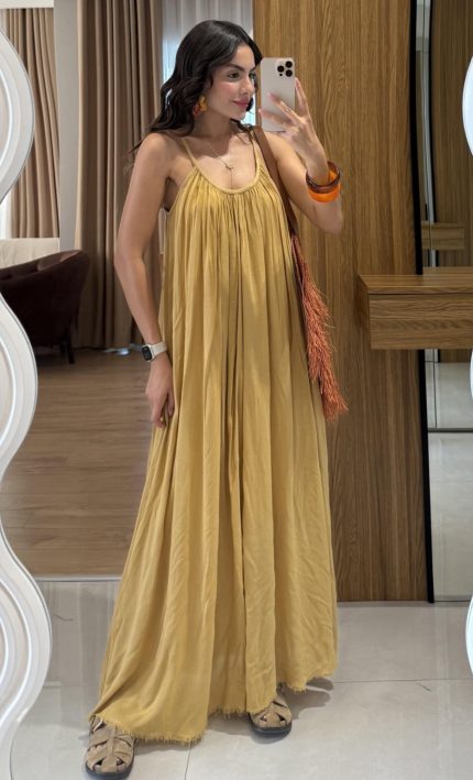 Mustard Santos Strap Dress