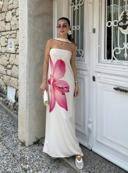 Orchid Strapless Dress
