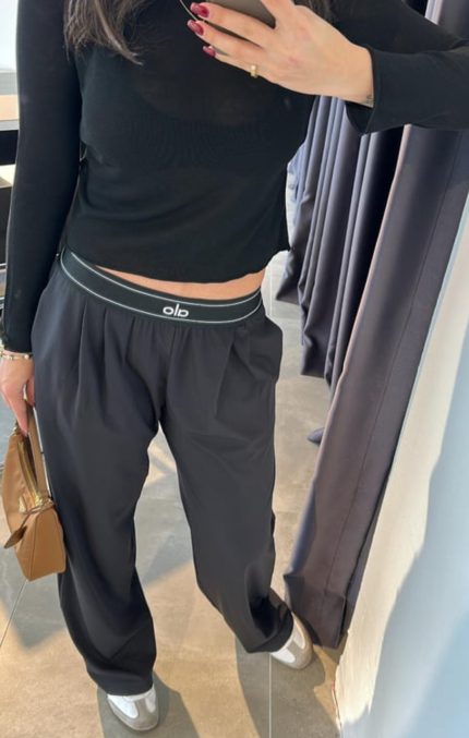 Alo Elastic Waist Parachute Trousers