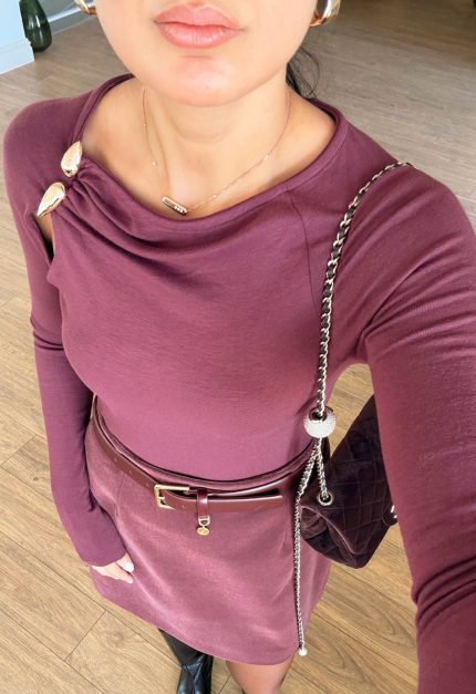 Soling Drop Accessory Detailed Top-Burgundy