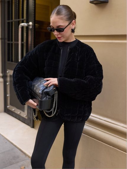 Zra Velvet Black Jacket