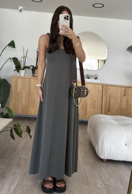 Oysh.o Khaki Modal Dress