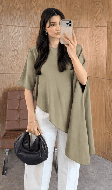 Modal Olive Green Blouse