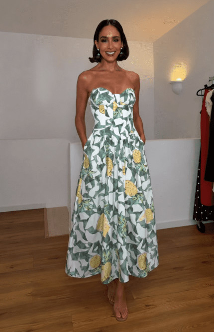 ZRA Pineapple Midi Dress