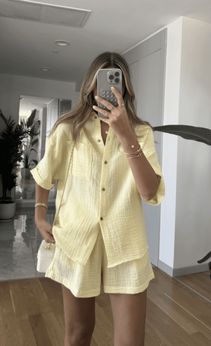 Muslin Yellow Set