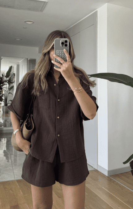 Muslin Brown Set